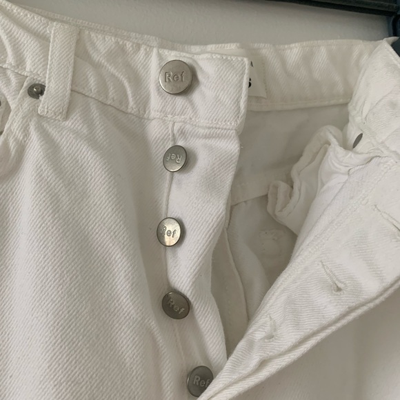 Reformation White Straight Leg Jeans - Picture 2 of 5